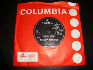 Rare Cheryl Kennedy - Thoroughly Modern Millie Vinyl 7 " Single Columbia Db 8271