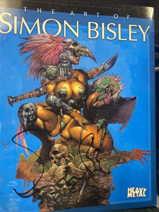 Rare: The Art Of Simon Bisley (first Edition 2002) Signed By Bisley