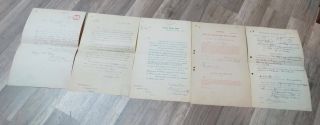 5 Named Rare Orig Documents " Nwmp - North West Mounted Police " 1894 - 1903