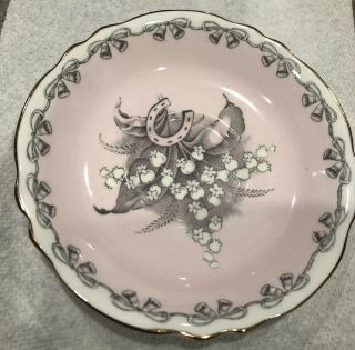 Paragon Bone China Dish Pink Lily Of The Valley 5.  5 In Rare England