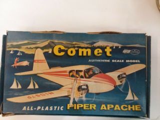 Comet Aurora Scale Piper Apache Rare Vintage Plastic Model Kit 1950s Parts Only