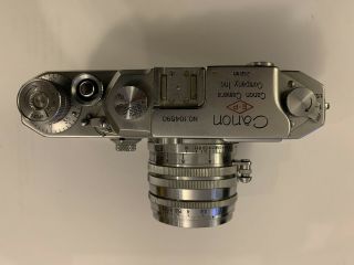 Rare Canon IV SB Film Rangefinder Camera Serenar 50mm f1.  8 3