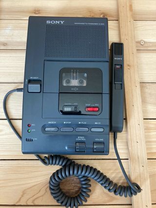 Rare Sony M - 2000 Desktop Microcassette Transcriber/recorder No Power Cord