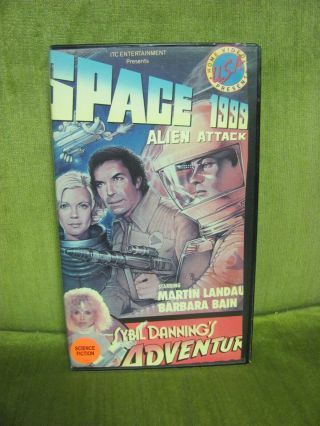 Space 1999 Alien Attack - Vhs Rare Sci - Fi Martin Landau