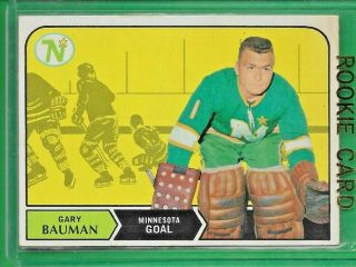 68 - 69 Opc Gary Bauman Rookie Dp 145 Minnesota North Stars Cards Rare