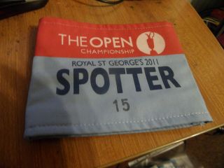 The Open Championship Royal St.  Georges 2011,  Spotter Armband,  Rare.