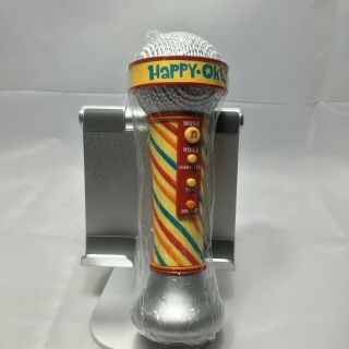 Rare Htf Hallmark Happy - Okee Karaoke Microphone Happy Hamster Birthday Sound