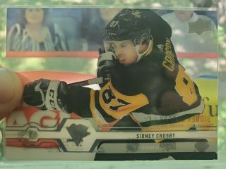 2019/20 Ud S1 - Sidney Crosby Clear Cut Insert Parallel - Rare Wow