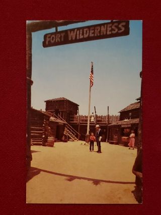Disneyland Rare Fort Wilderness Vintage Post Card
