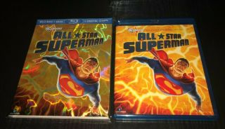 Dc Animated All - Star Superman Blu - Ray W/ Rare Slipcover Ships In A Box