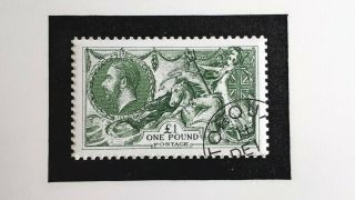 Gb 1913 - 18 Kgv £1 Green Stamp - - Official Facsimile Reprint Rare