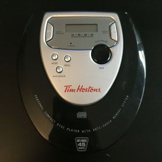 Rare Tim Hortons Personal Compact Disc Cd Player Wow Collectors Item