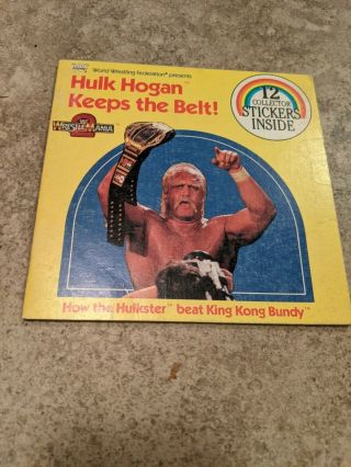 Hulk Hogan Keeps The Belt 1986 Wwf Book Bundy Wwe Wcw Wrestlemania 2 Rare