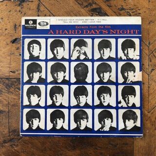 The Beatles - Rare Aussie Ep With Ps " A Hard Days Night " 1964 Ex