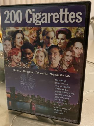 200 Cigarettes Dvd - Rare - Ben Affleck,  Dave Chappelle,  Paul Rudd,  Kate Hudson