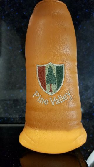 Am&e Golf Putter Headcover Rare Pine Valley Blade Head Cover Good
