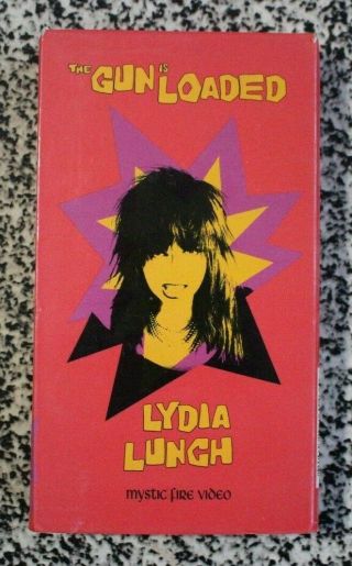 Lydia Lunch " The Gun Is Loaded " Vhs 1993 Rare Htf Oop Punk Spoken Word Poetry