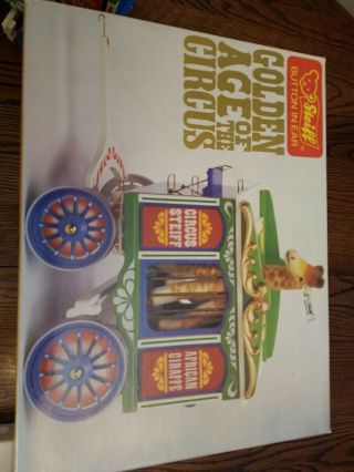 Steiff Giraffe Wagon Cage 0100/88 Golden Age Of The Circus Rare Limited Ed 5000
