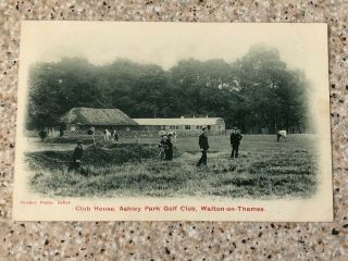 Rare 1905 Golf Postcard Ashley Park Golf Club Course Closed 1914 - 106 Years Ago