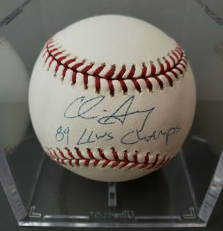 Rare Chris Drury Signed Baseball " Little League World Series Champs " Inscription
