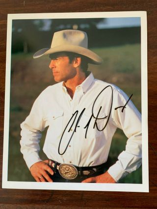 Rare Country Music Star Chris Ledoux Signed Autograph 8x10 Photo Color