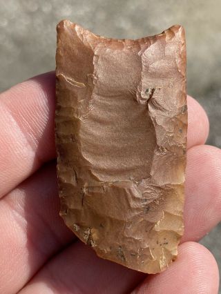 (1) Rare Authentic Paleo Fluted Clovis Found In Tennessee Heartbreaker Base