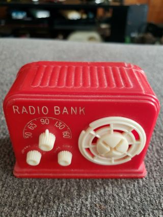 Rare Antique Radio Bank Made By Ideal U.  S.  A.