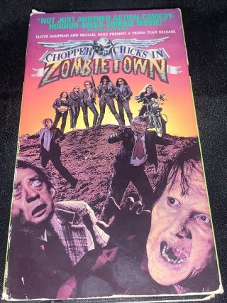 Chopper Chicks In Zombietown (vhs,  1992) Comedy Horror,  Rare Oop,