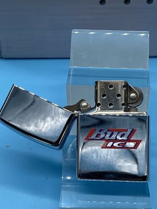 1996 Zippo Lighter Bud Ice Beer Rare E XII 1996 Budweiser 3