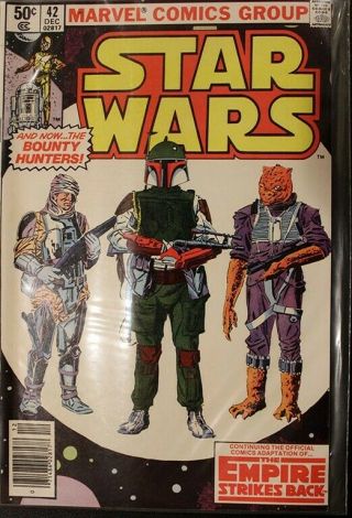 Star Wars 42 (dec 1980,  Marvel) - Rare 1st Edition - Boba Fett First Appearance