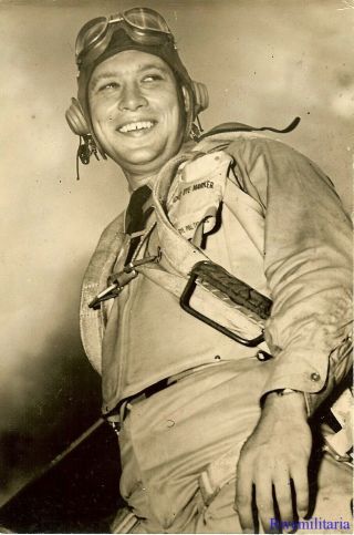 Press Photo: Rare Us Navy Fighter Pilot Lt,  Frederick Stieglitz (mia 1945)