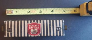 Rare Vintage Burgess Battery For Model Airplane Engine Ignition.  Fast