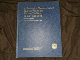 Rare - A Geological Reconnoisance And Survey State Of Indiana In 1837 And 1838