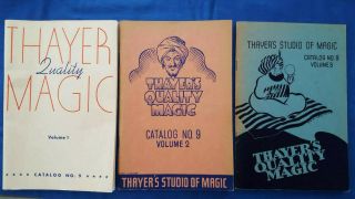 Thayer Magic Catalogs No.  9 Vol 1 - 5 Plus Books Rare
