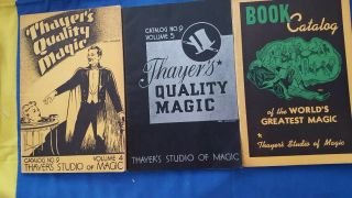 THAYER MAGIC CATALOGS no.  9 vol 1 - 5 plus books RARE 2