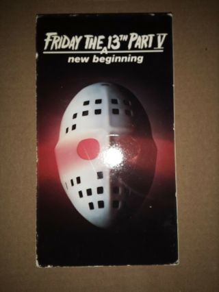 Friday The 13th Part 5 A Beginning Vhs Rare Oop Horror