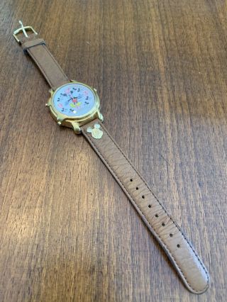 Lorus Quartz Disney Mickey Mouse Vintage Steel Back Watch Rare Collectible