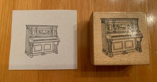 Psx Upright Piano Rubber Stamp Rare 1988 Teacher Lessons Music Instrument Keys