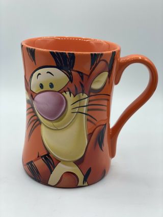 100 Tigger Disney Store Exclusive 3d Embossed Mug Cup Rare Coffee