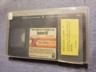 The Twelve (12) Tasks of Asterix (1976) - VHS Tape - Walt Disney - RARE 2