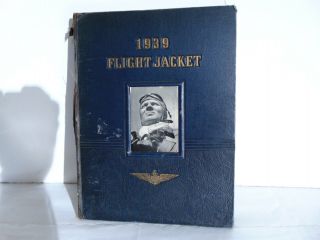 Rare 1939 Flight Jacket Yearbook Us Naval Air Station Pensacola Florida Read