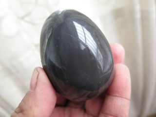 209g Rare Natural White Rainbow Obsidian Crystal Sphere Ball Egg Healing