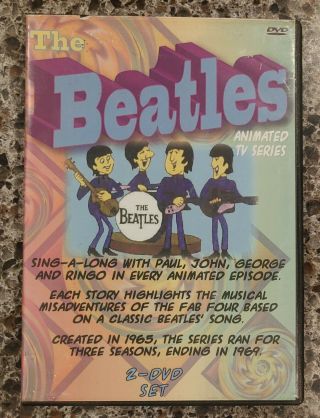 The Beatles Complete Cartoon Animated Tv Series Season 1 2 3 Dvd Set Rare
