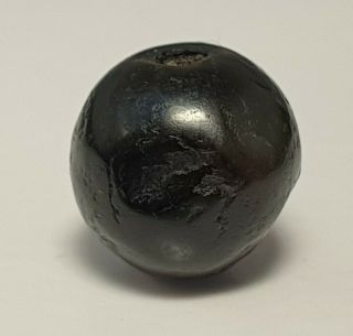 Ancient Rare Indo - Tibetan Black Agate Bead