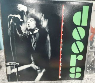 The Doors Lp - Alive She Cried - 1983 Rare In Exc.  Elektra.