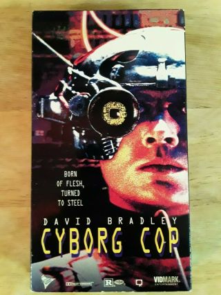 Cyborg Cop Vhs Rare Cult Scifi Horror Gore Sleaze Vidmark Video