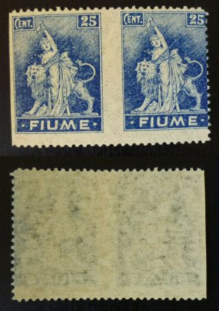 Fiume Stamp Error - Rare - Italy Croatia Yugoslavia B3