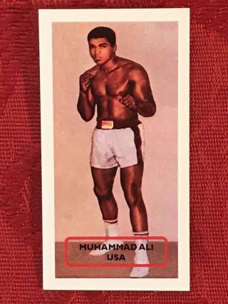 Muhammad Ali Boxing Card - Very Scarce & Rare - U.  K.  Issue Boxing Card -