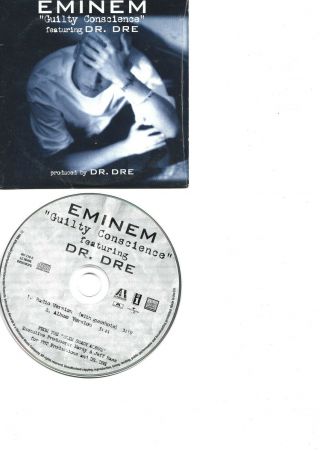 Eminem Rare French Cds In Card Ps Guilty Conscience