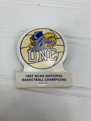 Rare Matchbook 1982 Ncaa National Basketball Champions Unc Tarheels Carolina